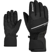 Ziener Gants de sport 'Gezim' gris argenté / noir