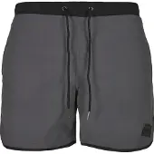Urban Classics Shorts de bain gris foncé / noir