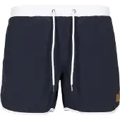 Urban Classics Shorts de bain bleu marine / blanc