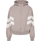 Urban Classics Veste mi-saison 'Crinkle Batwing' rose / blanc