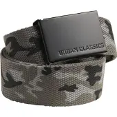 Urban Classics Ceinture de - Ceinture En Toile - pour Unisexe - camouflage gris - Taille Standard