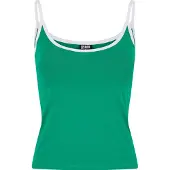 Urban Classics Haut vert / noir / blanc