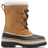 Sorel - Après-skis chauds et imperméables - Youth Caribou Wp Buff en Cuir - Taille Enfant 32 - Marron
