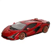 Bburago Lamborghini Sian FKP 37 rouge avec jantes en cuivre 118, mod le r duit moul sous pression, 11046 TY-18-11046R