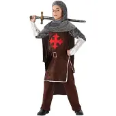 Atosa Crucade Knight Children´s Costume Marron 10-12 Years Enfants