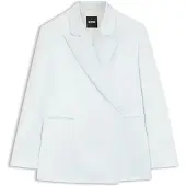 BOSS Blazer coupe décontractée en satin à fermeture invisible