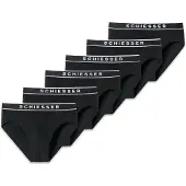 Schiesser Slip noir / blanc chiné