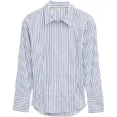 Tom Tailor Chemisier opal / bleu foncé / blanc