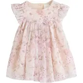 Next Robe vert / rose / rose pastel