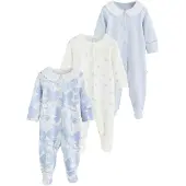 Next Pyjama bleu pastel / blanc