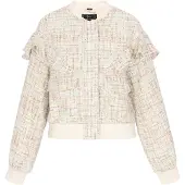 Faina Veste mi-saison 'Festive' sable / beige clair / aqua / brocart