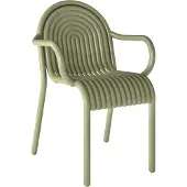 Tom Dixon Groove Chaise Extérieur Moss | With Arms