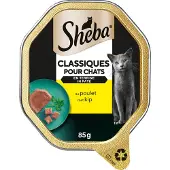 Sheba Classics au saumon pâtée pour chat (barquettes 85 g)