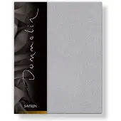 Dommelin Drap-housse Dommelin Gris Souris (Satin 300TC)-120 x 200 cm