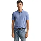 Gant Reg Shield Short Sleeve Polo Bleu L Homme