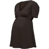 ONLY Maternity Chemisier 'OLMPetris' brun foncé