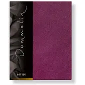 Dommelin Drap-housse Dommelin Aubergine (Satin 300TC)-180 x 200 cm