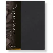 Dommelin Drap-housse Dommelin Charbon (Satin 300TC)-80 x 200 cm