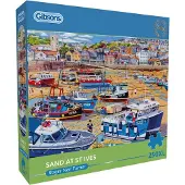 Gibsons Puzzle « Sand at St Ives » 250 pièces, en carton, jeu éducatif