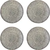 Ginza.se Assiettes Katrina grises, lot de 4 pièces