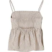 Urban Classics Haut beige / noir / blanc