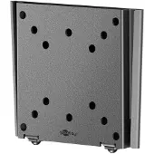 Goobay 74414 Basic Support TV mural Caravan FIXED (S), noir - Support pour téléviseur de 13 à 27 pouces (33 - 69 cm), max. 30 kg, design ultraplat avec seulement 15 mm de distance au mur