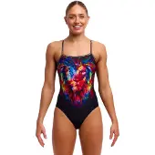 Funkita Single Strap Swimsuit Noir AUS 12 Femme