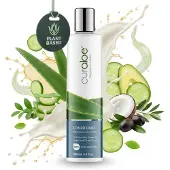 Curaloe Aloe Vera Hair Conditioner 80% Pure Organic Aloe Enriched with Coconut Oil Grape Seed Oil an