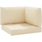 vidaXL Coussins de palette lot de 3 beige tissu oxford