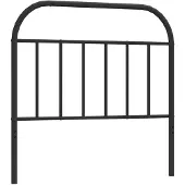 vidaXL Tête de lit de rechange en métal noir 100 cm