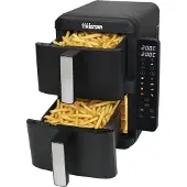 Tristar Haushaltsgeräte Friteuse à Air Double XXL, Friteuse, Noir, Gris