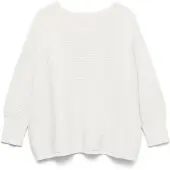 Vero Moda Pull-over 'VMNew Nora' blanc cassé