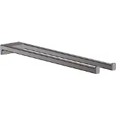 Hansgrohe - Porte-serviettes deux poign es de 3 pouces en chrome noir bross