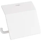 Hansgrohe Porte-rouleau de papier AddStoris, avec couvercle, blanc mat
