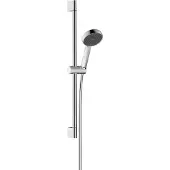 Hansgrohe Ensemble de douchette Activera Select S, 95 cm, 2 jets, technologie EcoSmart, avec barre de maintien de 65 cm, finition chrome