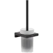 Hansgrohe Addstoris Garniture brosse WC mat noir 41752670