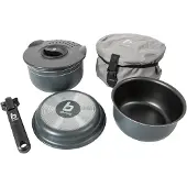 Bo Camp - Set de casseroles et poêles - Trekking - 5 pièces - Aluminium