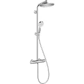 Hansgrohe Duschsystem-Set Crometta S 240 mit Thermostat, Regendusche & Handbrause, 1 Stk.