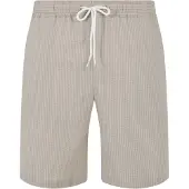 Urban Classics Pantalon 'Seersucker' gris / greige