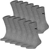 Puma Chaussettes gris chiné / noir
