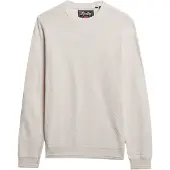 Superdry pour homme. M6110681A Pull-over Texture beige (XXL), Casuel, Coton