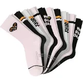 Schiesser Chaussettes orange / rose / noir