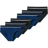 Schiesser Slip bleu roi / noir / blanc