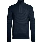 !Solid Pull-over 'Nick' bleu foncé