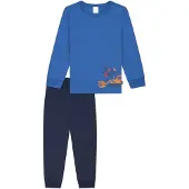 Schiesser Pyjama 'Boys World' bleu