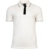 Armani Exchange pour homme. XM001285AF10366U0009 Polo idéal (L), Blanc, Casuel, Coton, Manche courte