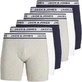 Jack & Jones Boxers bleu marine / gris clair / noir / blanc