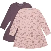 Minymo Robe rose / rose ancienne / rose foncé