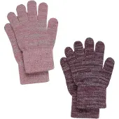 CeLaVi Gants 'Magic' brun foncé / gris / rose ancienne