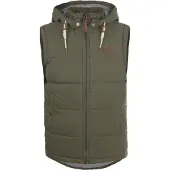 !Solid Gilet 'Dry' marron / vert